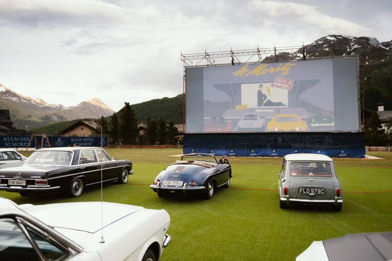 Sommer-Highlight in St-Moritz: Autokino im Kulm Park