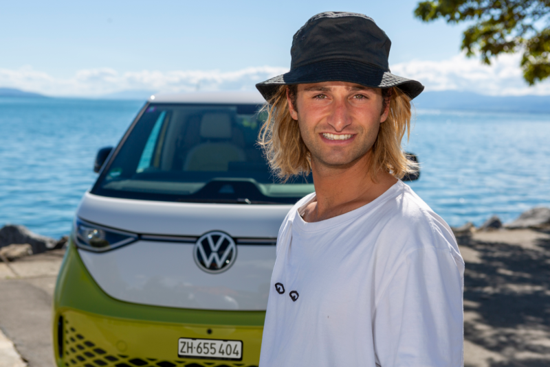 Pat Burgener ist neuer VW ID. Buzz-Botschafter