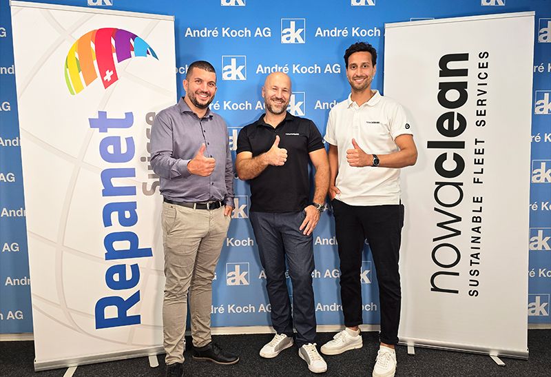Repanet Suisse und Nowaclean Schweiz AG gehen Partnerschaft ein 