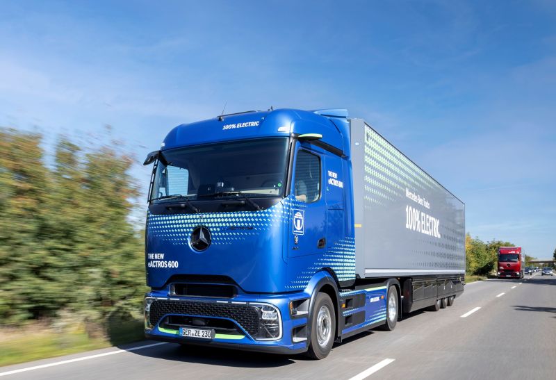 Mehr als ein Viertel der neu zugelassenen schweren Brummis fahren rein elektrisch