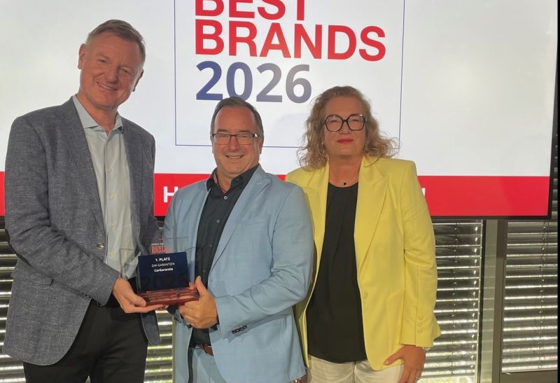 Best Brands 2026: CarGarantie erneut Sieger in der Kategorie «Occasions-Garantien»