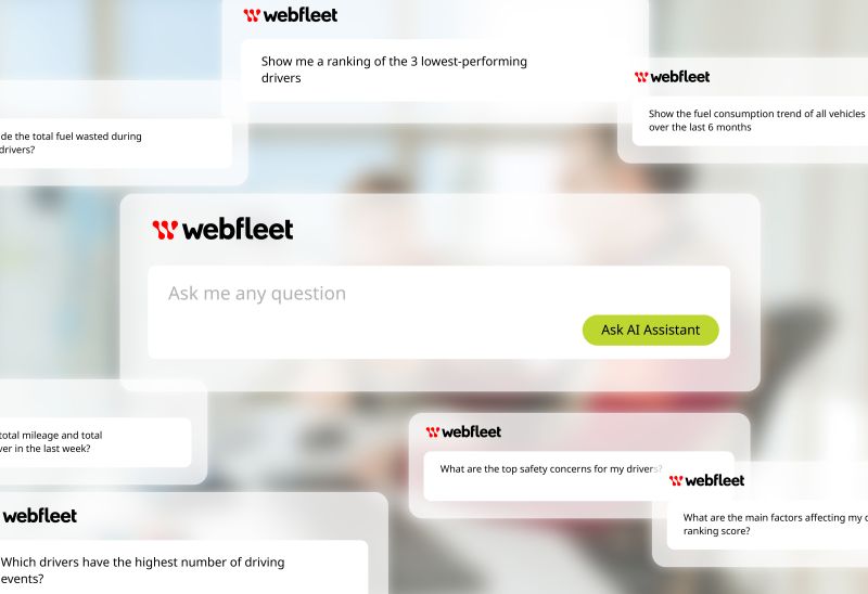 Webfleet startet KI-Berater für Flottenmanagement