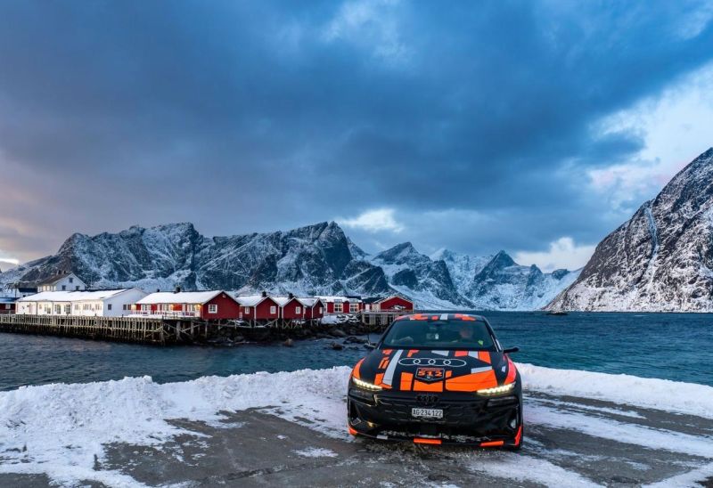 Audi A6 Sportback e-tron quattro bezwingt die eNordkappChallenge 2025 