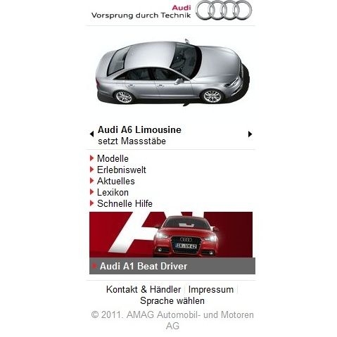 Audi lanciert neues Portal für mobile Endgeräte