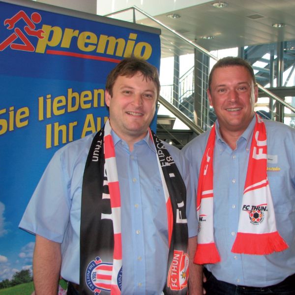 Sportliches Engagement von Premio beim FC Thun