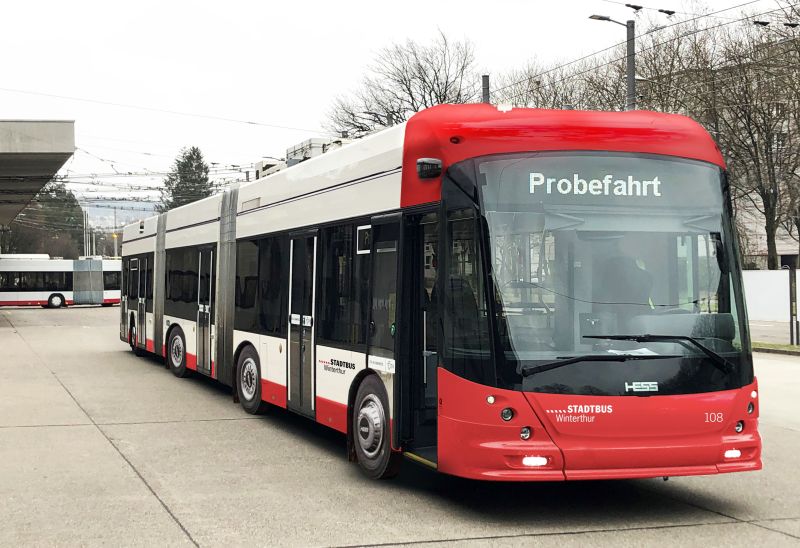 70 Hess-Elektrobusse für 110 Millionen nach Winterthur