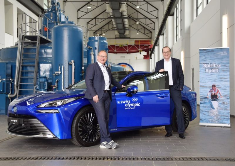 Swiss Olympic fährt die neuste Generation des Toyota Mirai