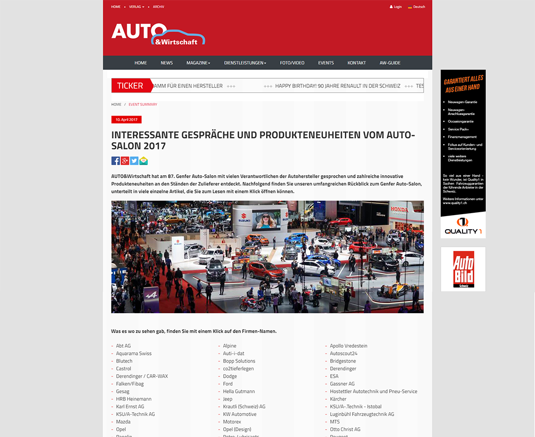 A&W Events Messe- und Eventrückschau